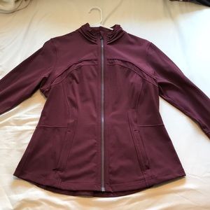 Wine colored lululemon define jacket size 12